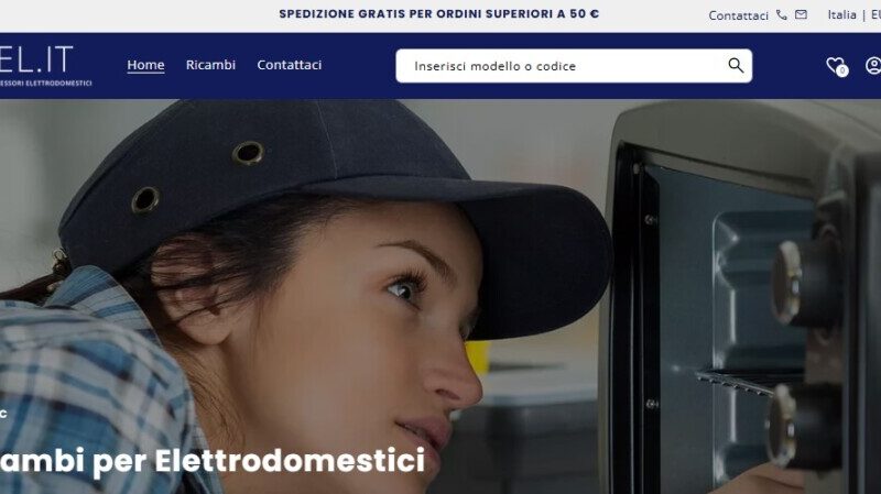 ecommerce ricambi piccoli elettrodomestici